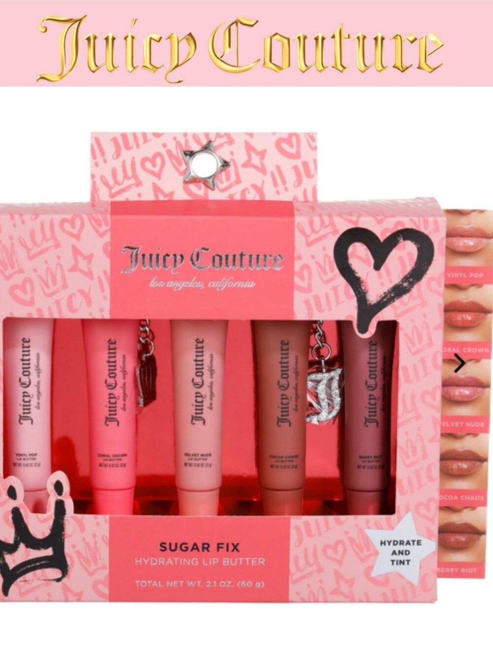 Juicy Couture Sugar Fix Hydrating Lip Butter Set